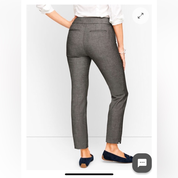 Talbots Chatham Ankle pants in gray,  Side zip. Size 12. Excellent condition. - Picture 15 of 15